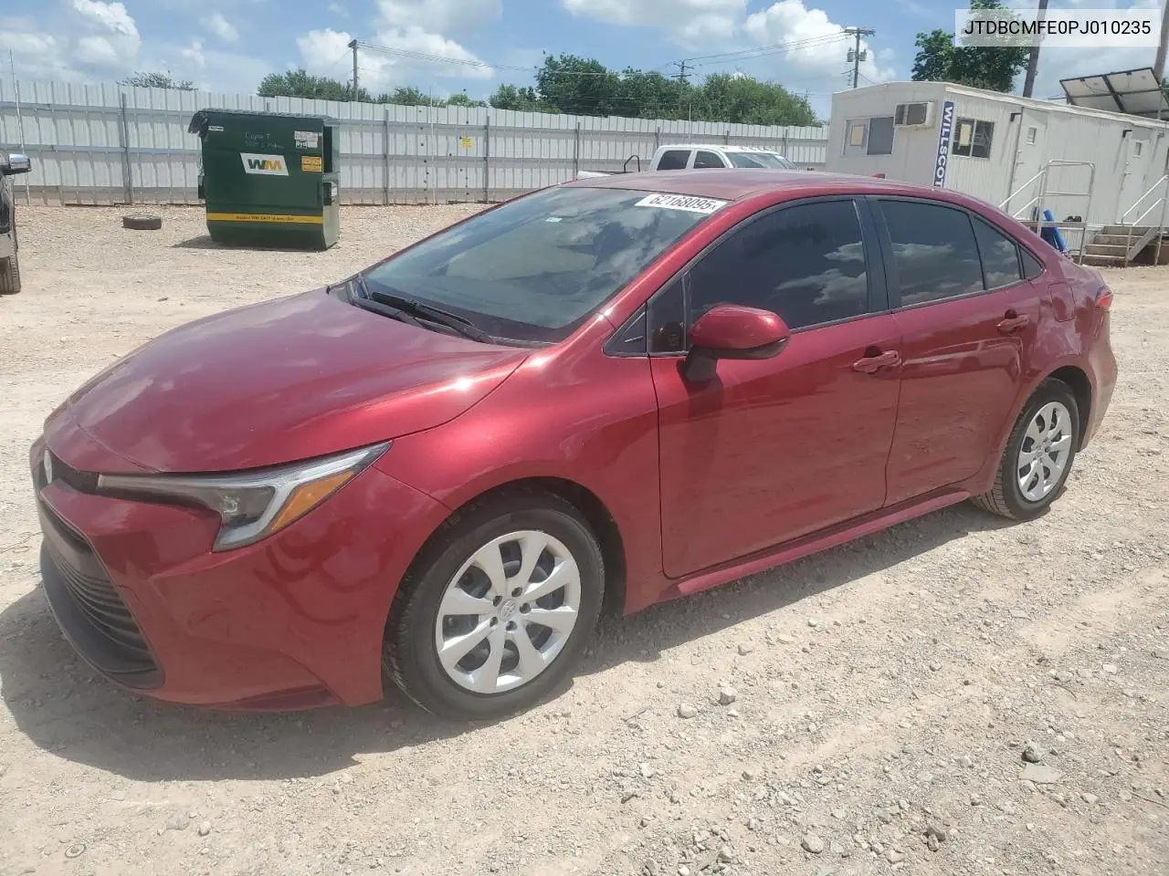 2023 Toyota Corolla Le VIN: JTDBCMFE0PJ010235 Lot: 62168095