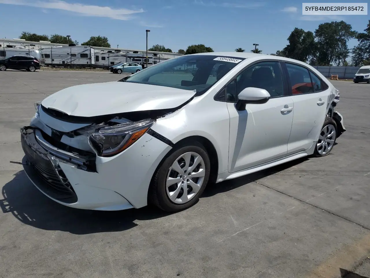 2024 Toyota Corolla Le VIN: 5YFB4MDE2RP185472 Lot: 58848665