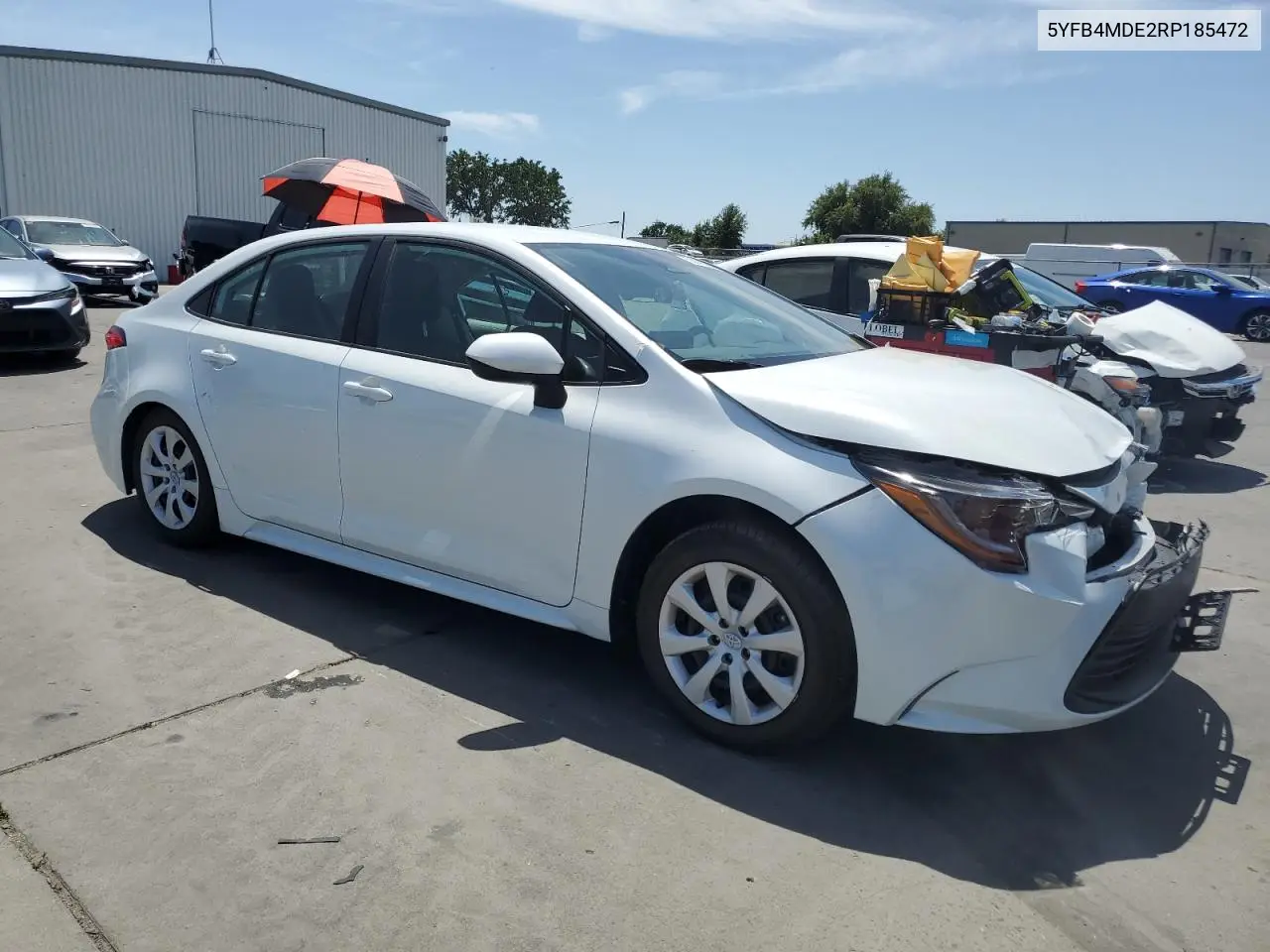 2024 Toyota Corolla Le VIN: 5YFB4MDE2RP185472 Lot: 58848665