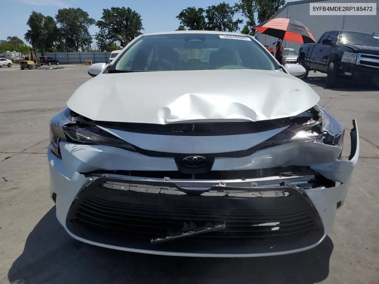 2024 Toyota Corolla Le VIN: 5YFB4MDE2RP185472 Lot: 58848665