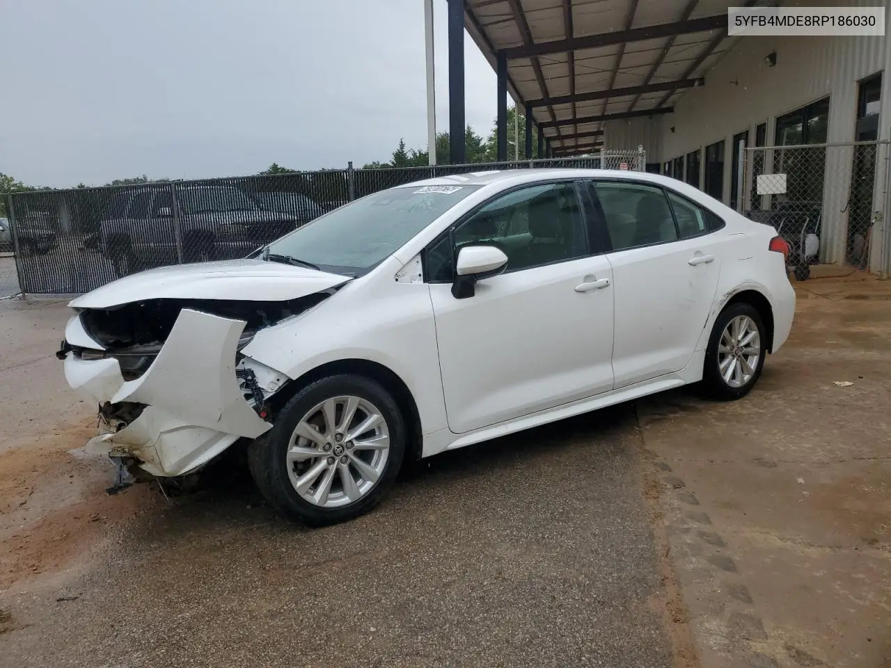 2024 Toyota Corolla Le VIN: 5YFB4MDE8RP186030 Lot: 60901675