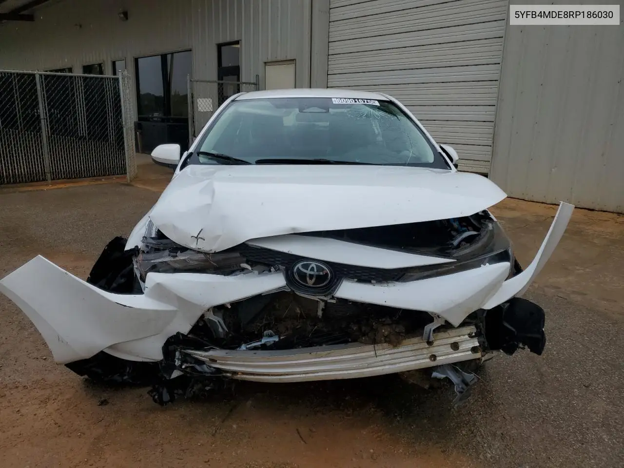 2024 Toyota Corolla Le VIN: 5YFB4MDE8RP186030 Lot: 60901675