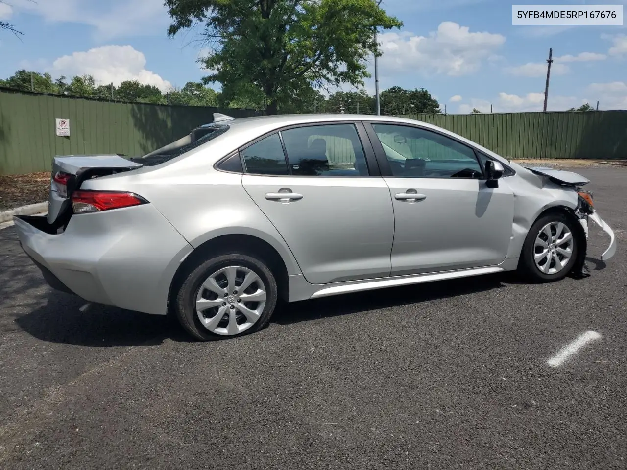 2024 Toyota Corolla Le VIN: 5YFB4MDE5RP167676 Lot: 61781495