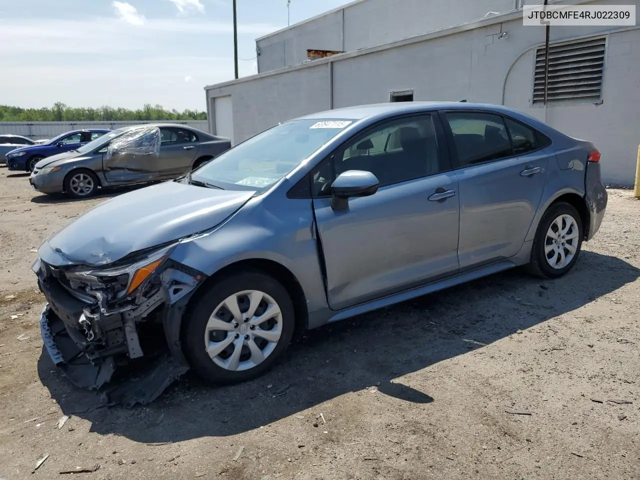 2024 Toyota Corolla Le VIN: JTDBCMFE4RJ022309 Lot: 62847115