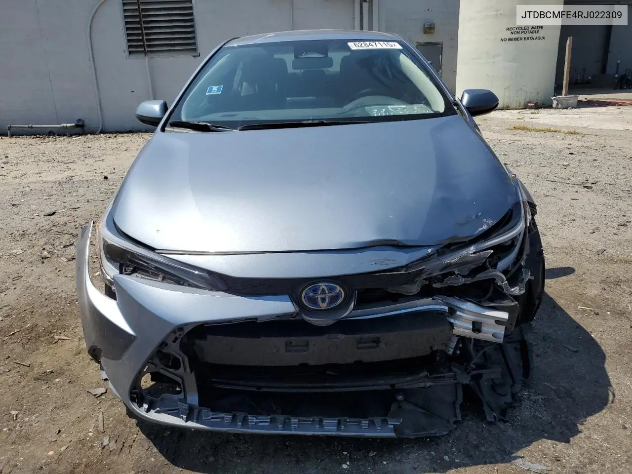 2024 Toyota Corolla Le VIN: JTDBCMFE4RJ022309 Lot: 62847115