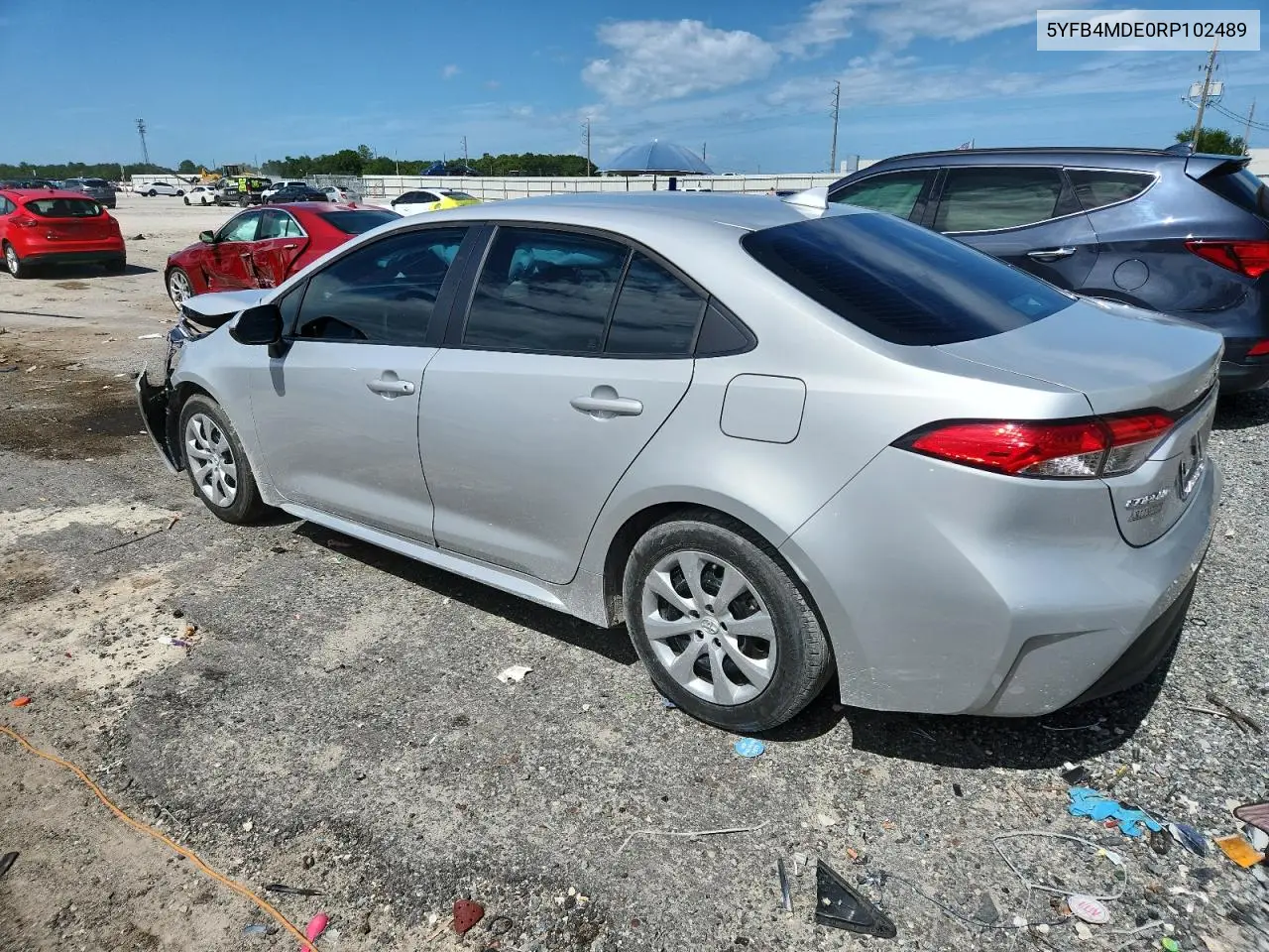 2024 Toyota Corolla Le VIN: 5YFB4MDE0RP102489 Lot: 62923325