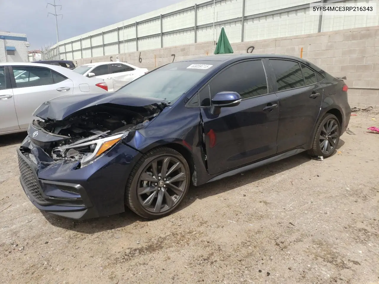 2024 Toyota Corolla Se VIN: 5YFS4MCE3RP216343 Lot: 63059715