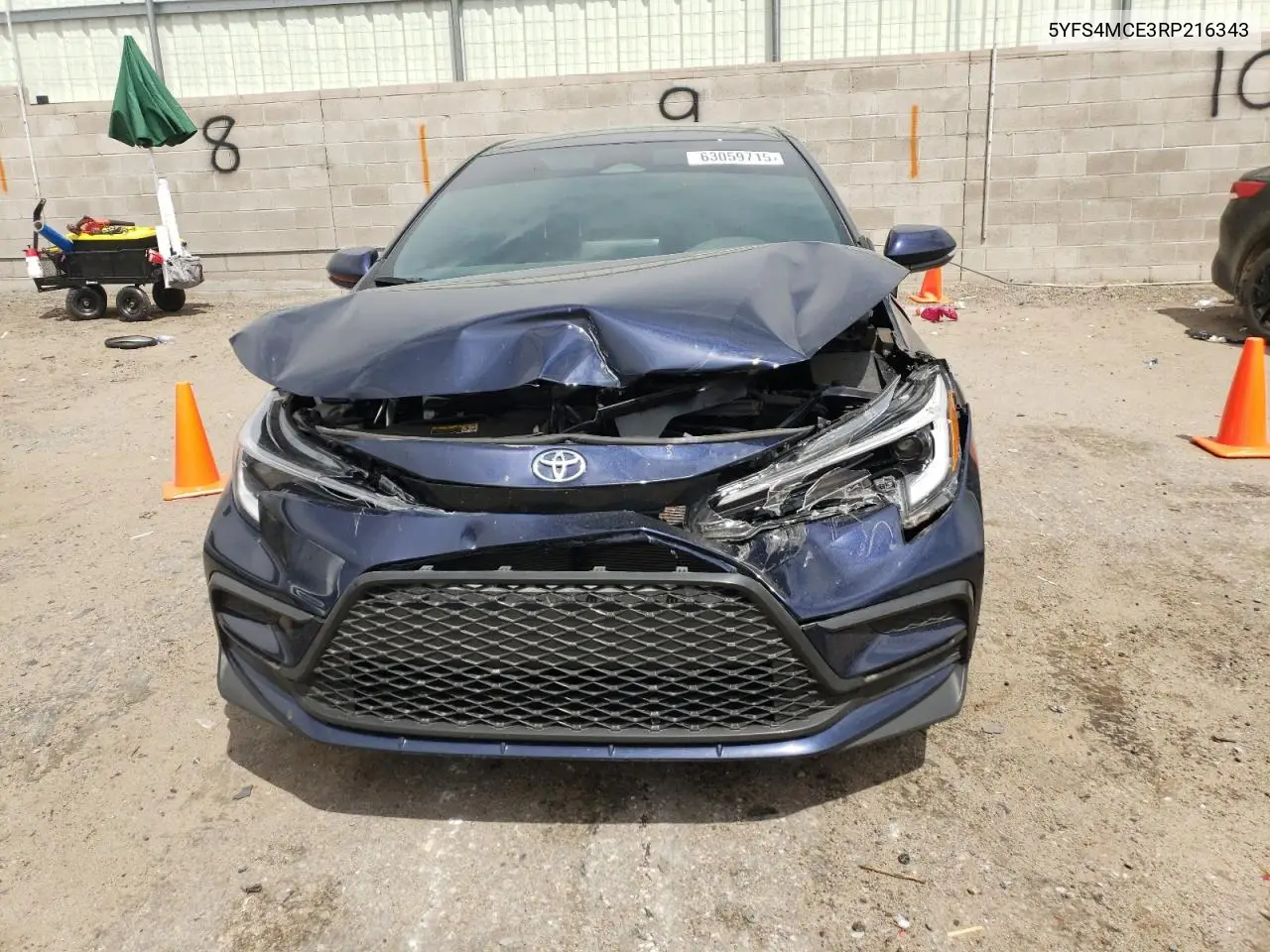 2024 Toyota Corolla Se VIN: 5YFS4MCE3RP216343 Lot: 63059715
