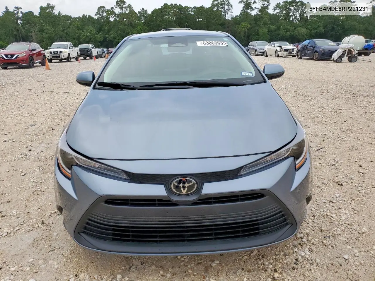 2024 Toyota Corolla Le VIN: 5YFB4MDE8RP221231 Lot: 63063835