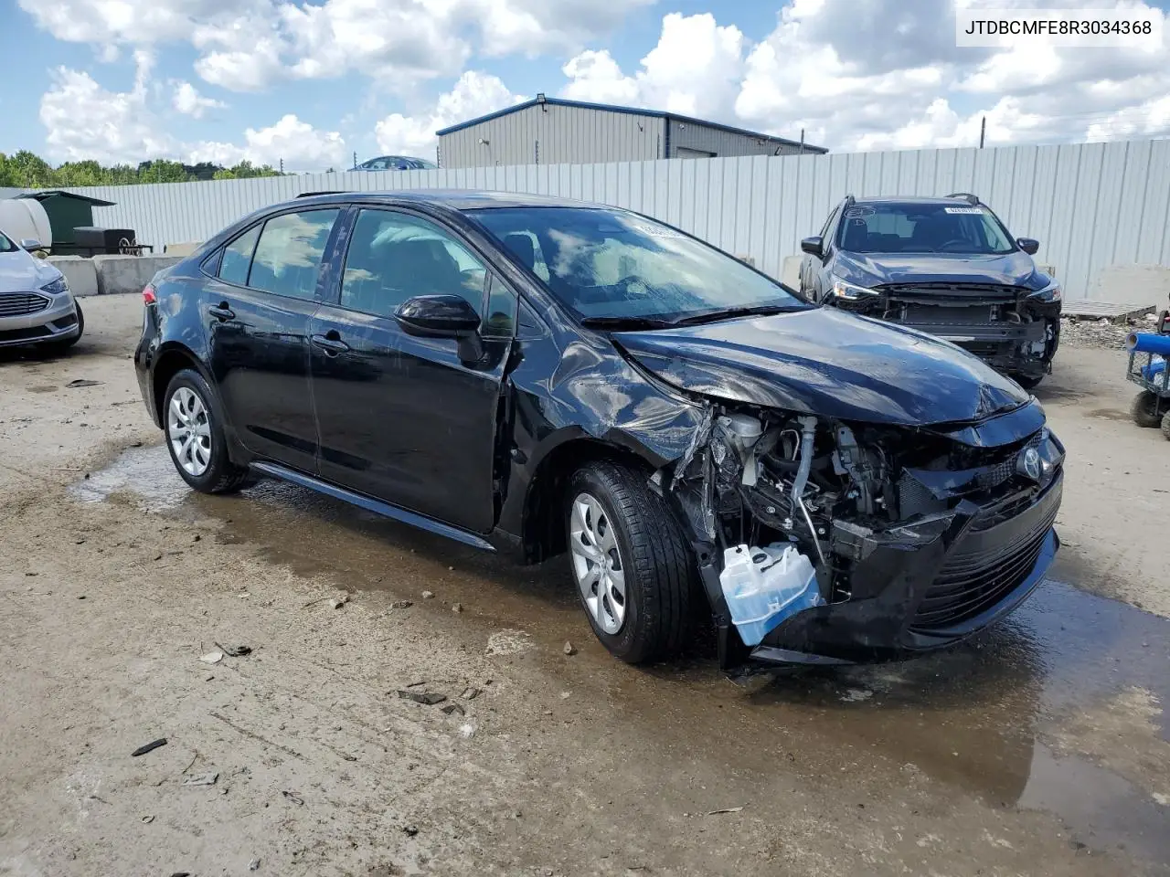2024 Toyota Corolla Le VIN: JTDBCMFE8R3034368 Lot: 63247135
