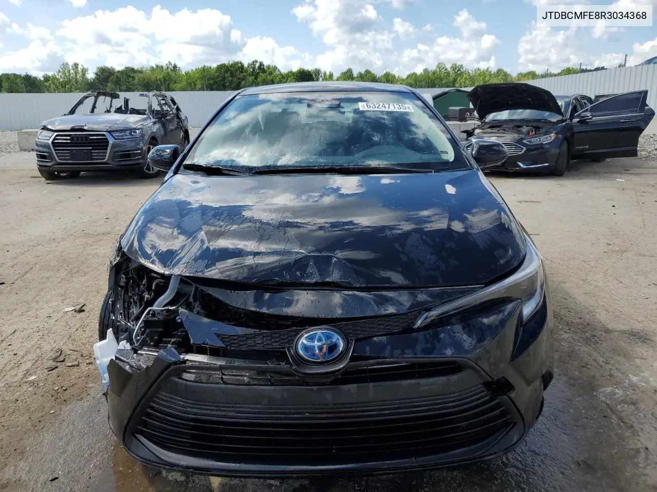 2024 Toyota Corolla Le VIN: JTDBCMFE8R3034368 Lot: 63247135