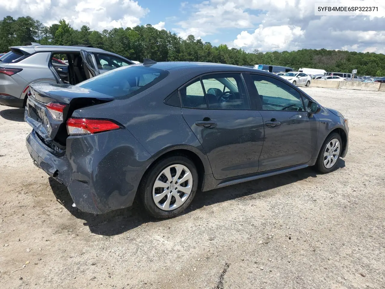 2025 Toyota Corolla Le VIN: 5YFB4MDE6SP322371 Lot: 61467635
