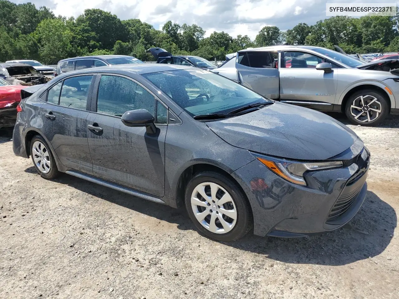 2025 Toyota Corolla Le VIN: 5YFB4MDE6SP322371 Lot: 61467635