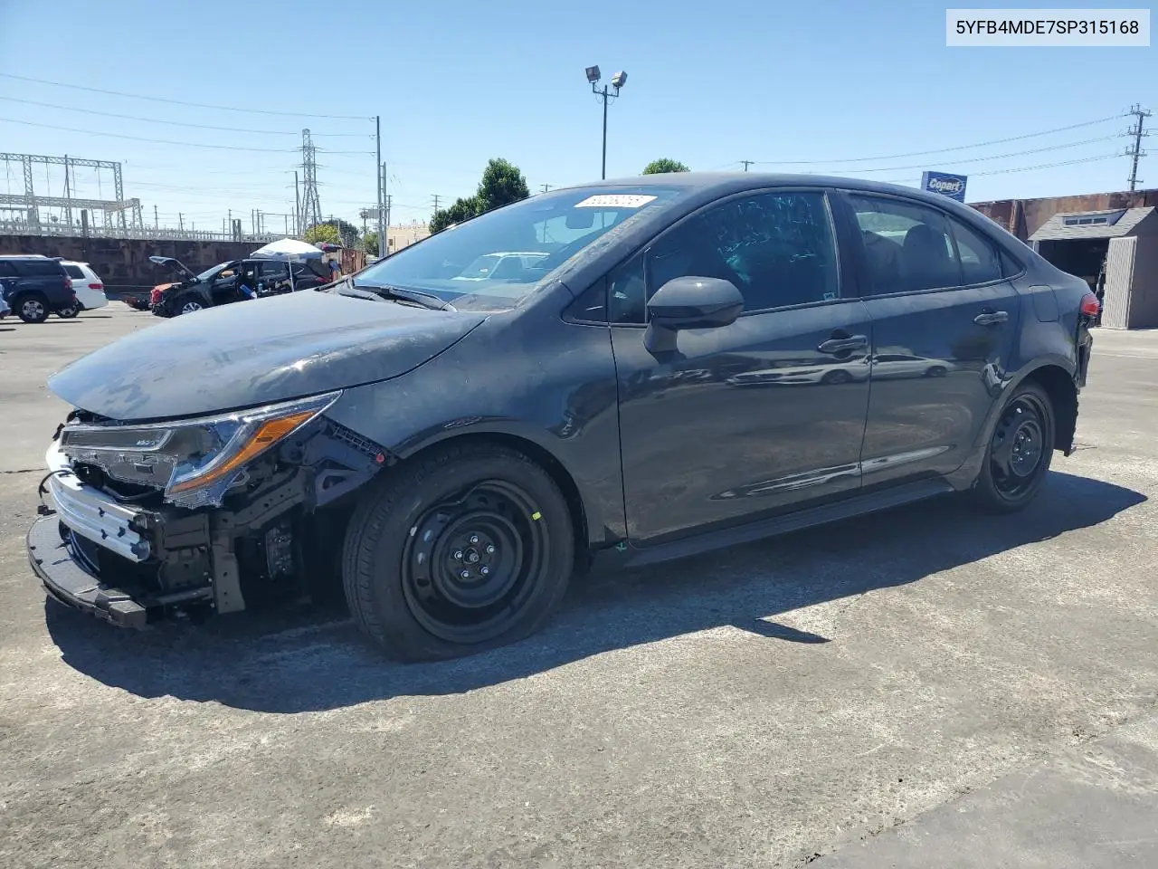 2025 Toyota Corolla Le VIN: 5YFB4MDE7SP315168 Lot: 63039055
