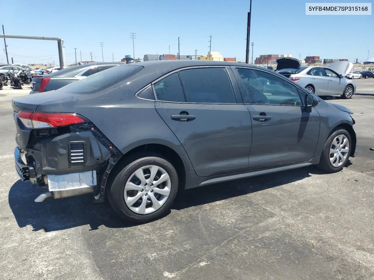 2025 Toyota Corolla Le VIN: 5YFB4MDE7SP315168 Lot: 63039055