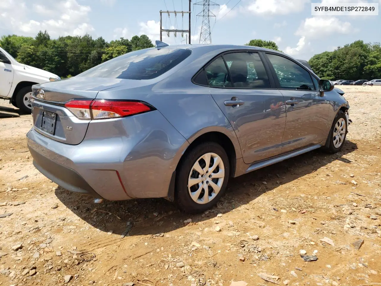 2025 Toyota Corolla Le VIN: 5YFB4MDE1SP272849 Lot: 63051385