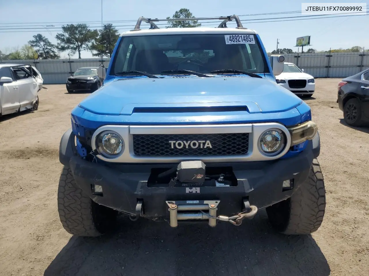 2007 Toyota Fj Cruiser VIN: JTEBU11FX70089992 Lot: 48921485