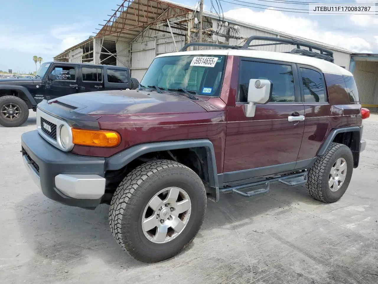 2007 Toyota Fj Cruiser VIN: JTEBU11F170083787 Lot: 59514655