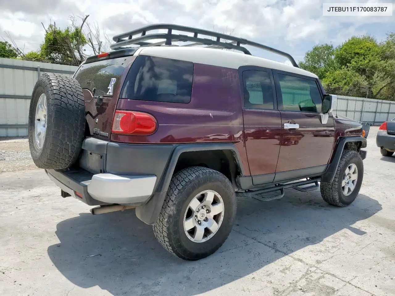 2007 Toyota Fj Cruiser VIN: JTEBU11F170083787 Lot: 59514655