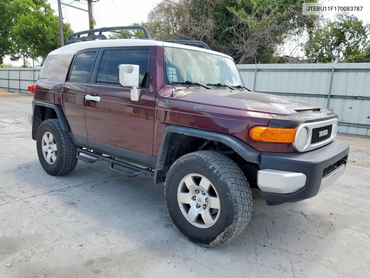 2007 Toyota Fj Cruiser VIN: JTEBU11F170083787 Lot: 59514655