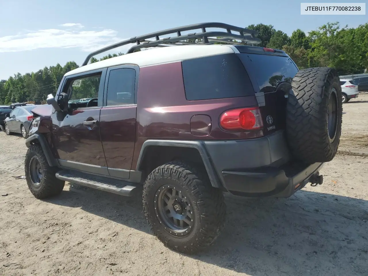 2007 Toyota Fj Cruiser VIN: JTEBU11F770082238 Lot: 60124085