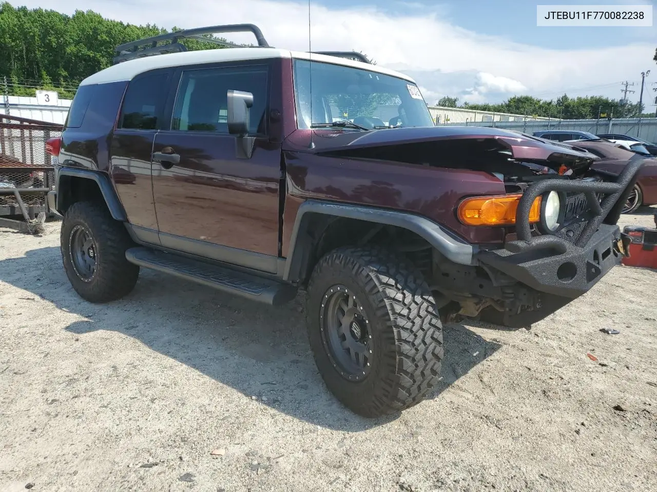 2007 Toyota Fj Cruiser VIN: JTEBU11F770082238 Lot: 60124085