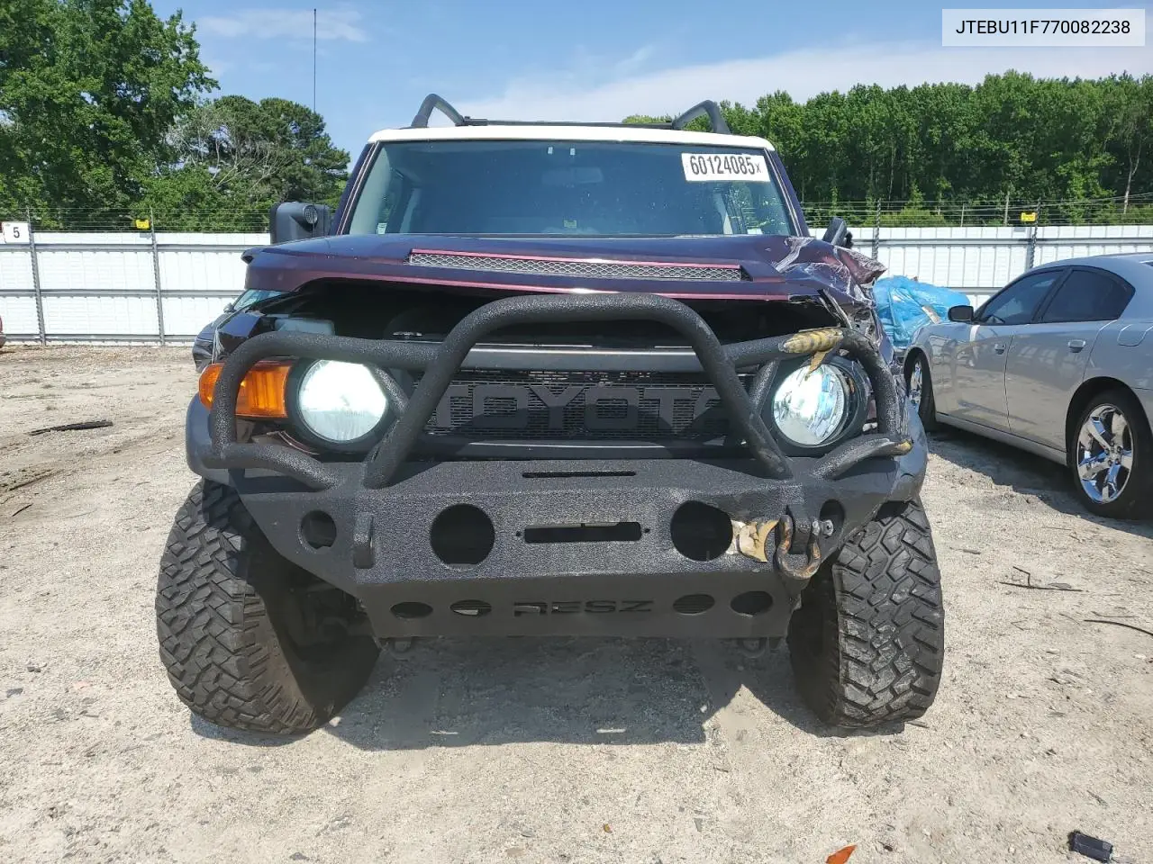 2007 Toyota Fj Cruiser VIN: JTEBU11F770082238 Lot: 60124085