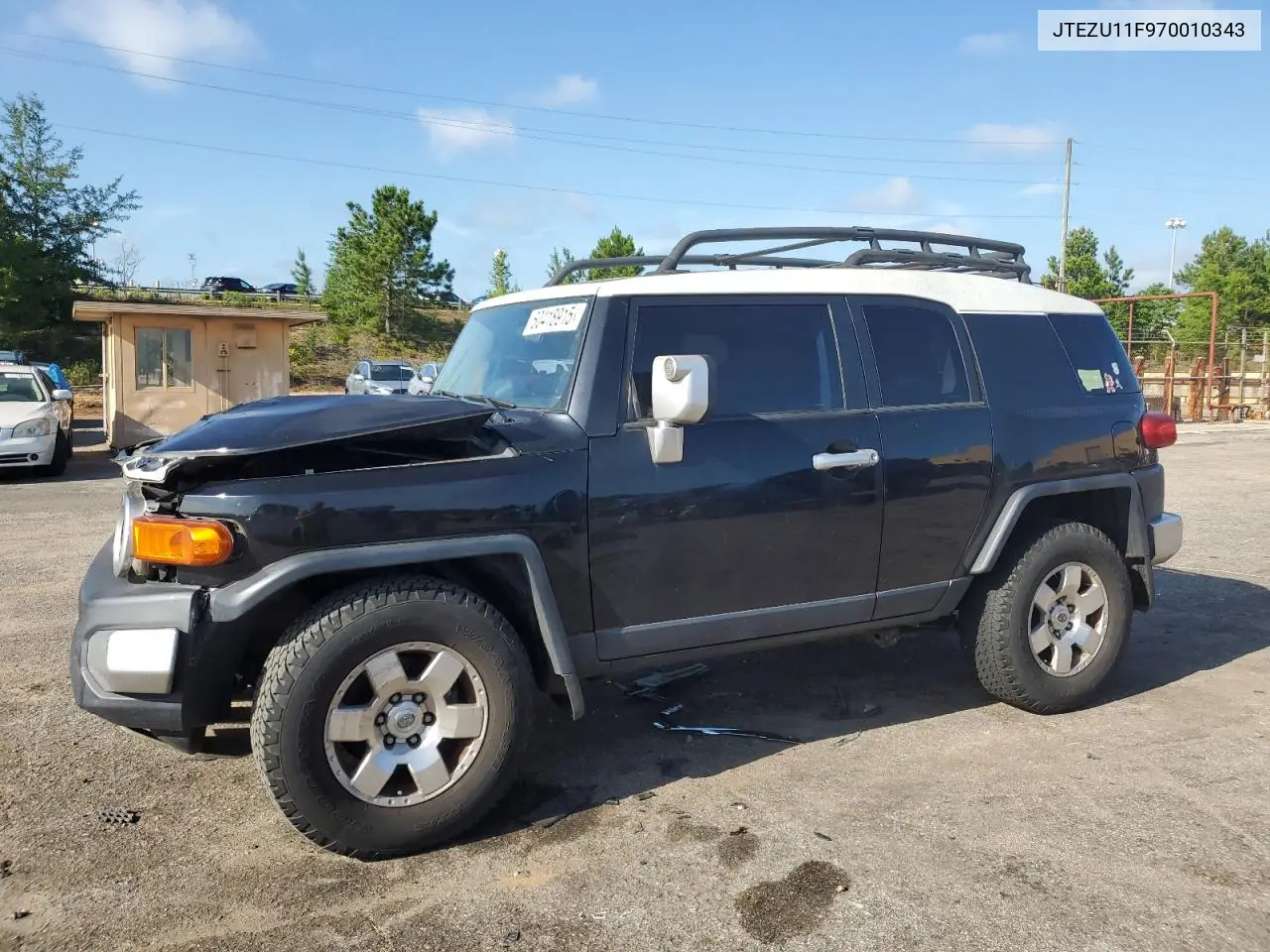 2007 Toyota Fj Cruiser VIN: JTEZU11F970010343 Lot: 60418915
