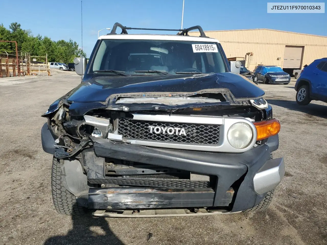 2007 Toyota Fj Cruiser VIN: JTEZU11F970010343 Lot: 60418915
