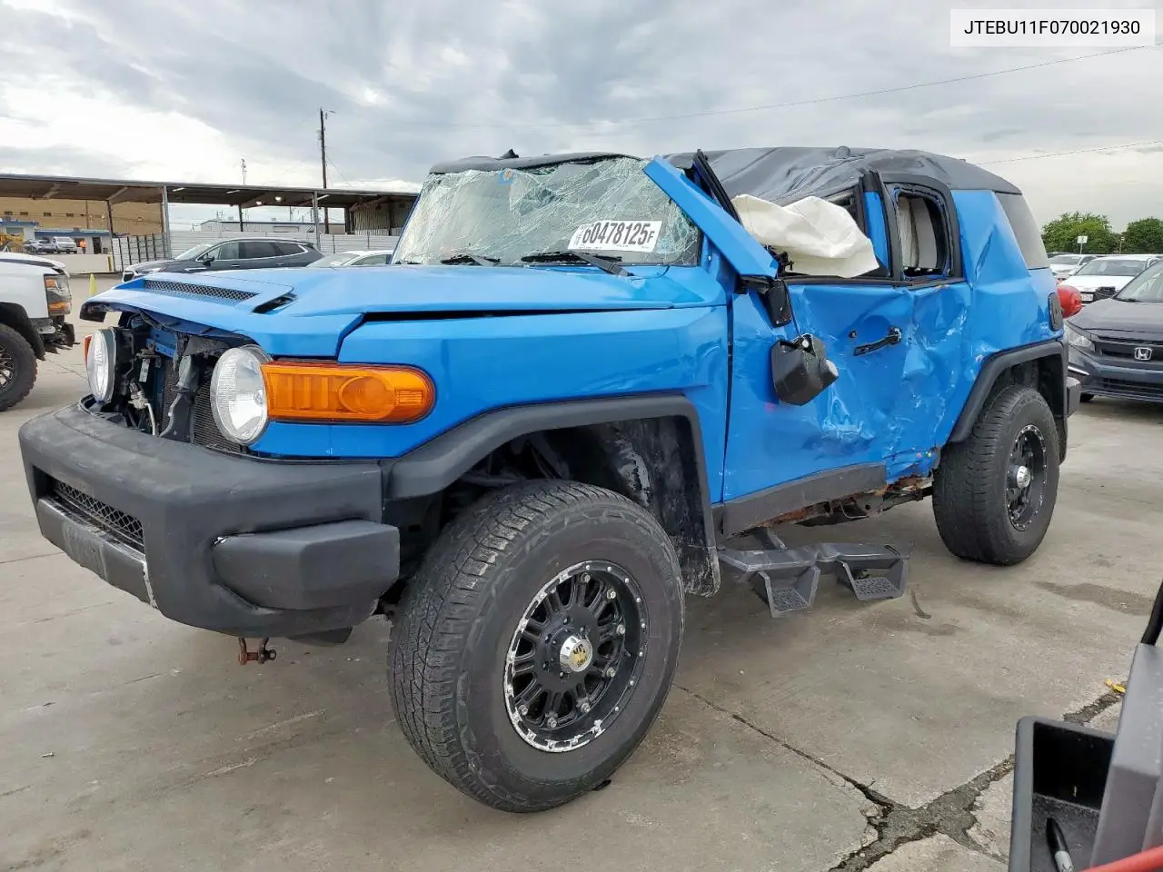 2007 Toyota Fj Cruiser VIN: JTEBU11F070021930 Lot: 60478125