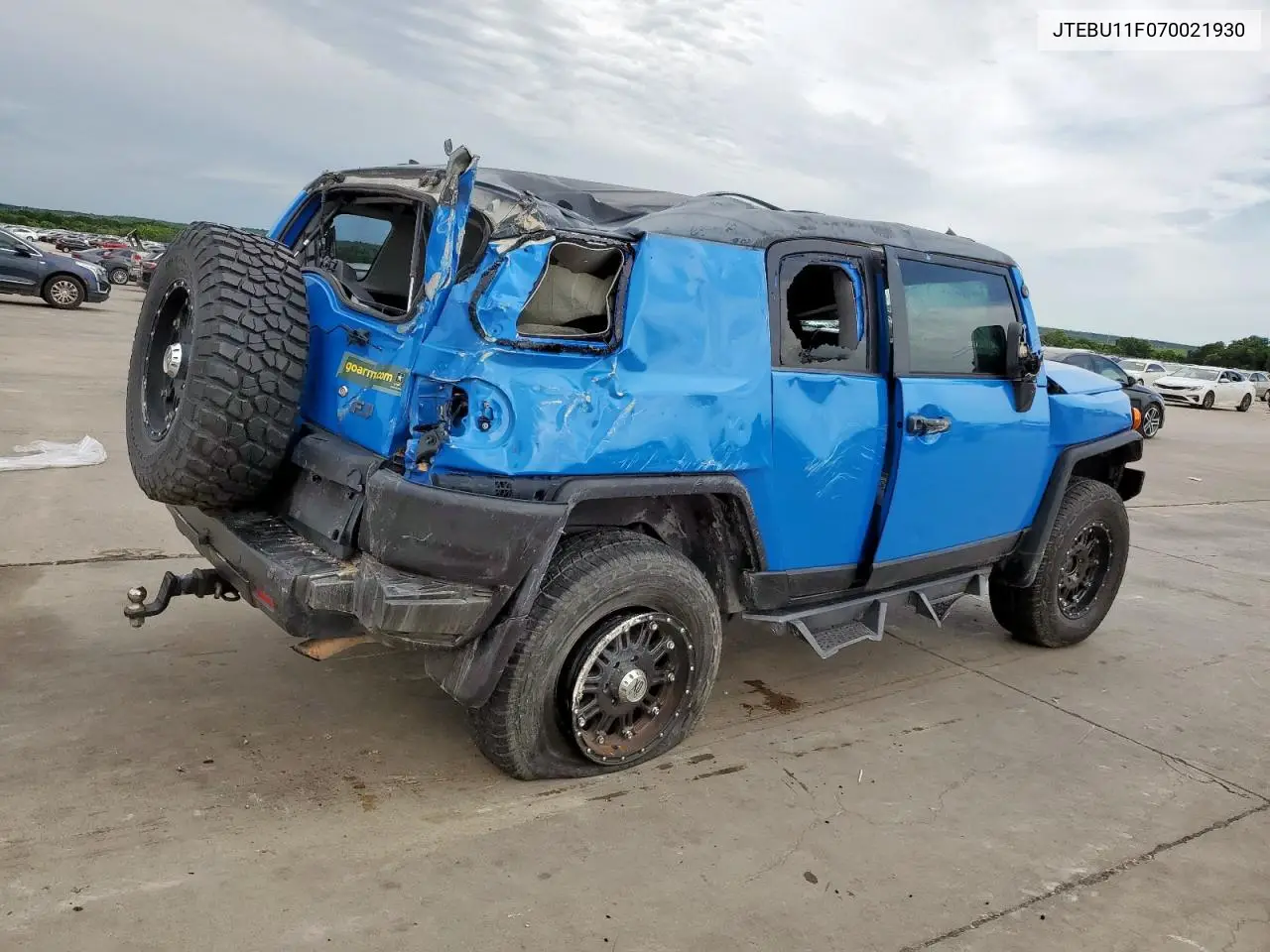 2007 Toyota Fj Cruiser VIN: JTEBU11F070021930 Lot: 60478125