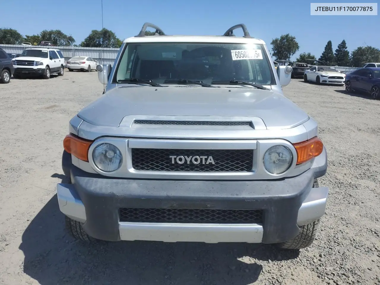 2007 Toyota Fj Cruiser VIN: JTEBU11F170077875 Lot: 60502565