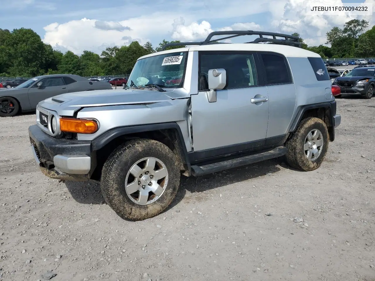 2007 Toyota Fj Cruiser VIN: JTEBU11F070094232 Lot: 60698205