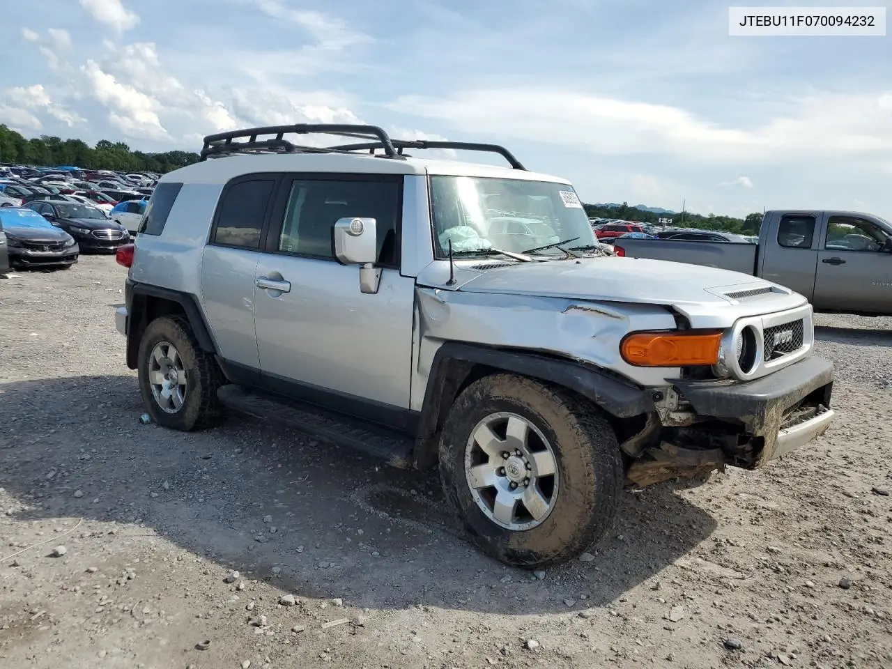 2007 Toyota Fj Cruiser VIN: JTEBU11F070094232 Lot: 60698205