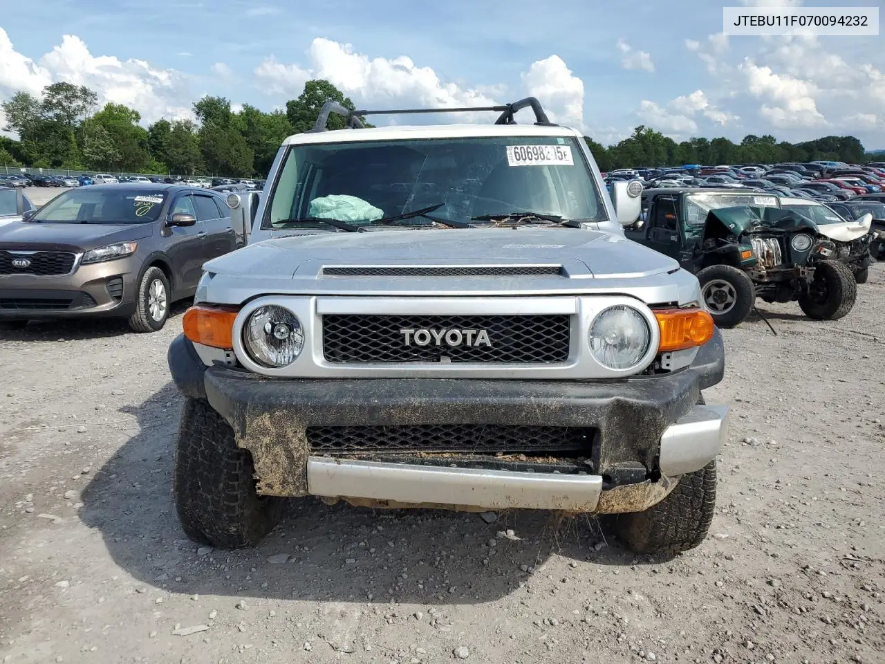 2007 Toyota Fj Cruiser VIN: JTEBU11F070094232 Lot: 60698205