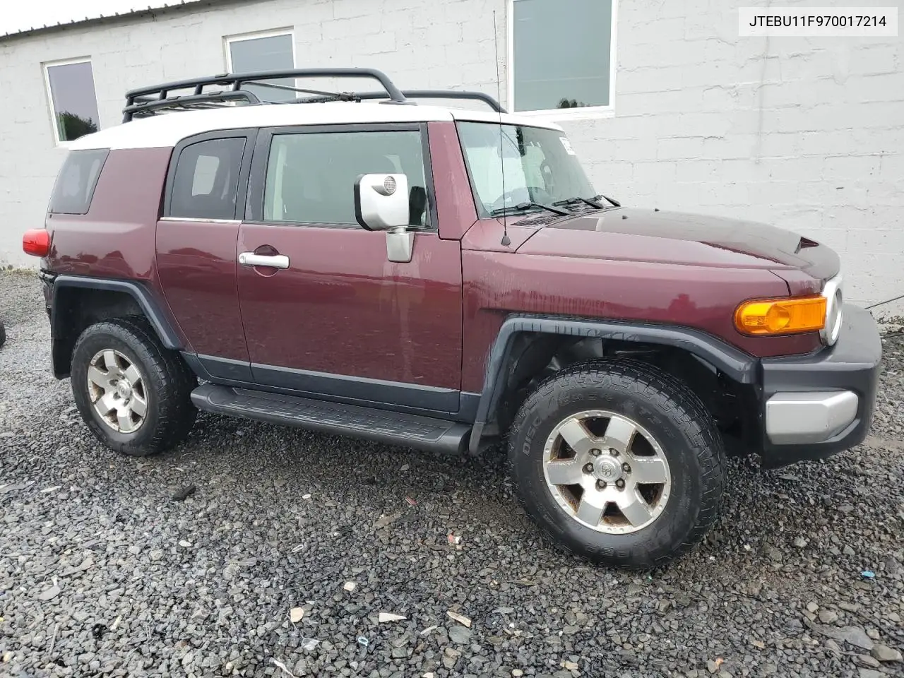 2007 Toyota Fj Cruiser VIN: JTEBU11F970017214 Lot: 60708455