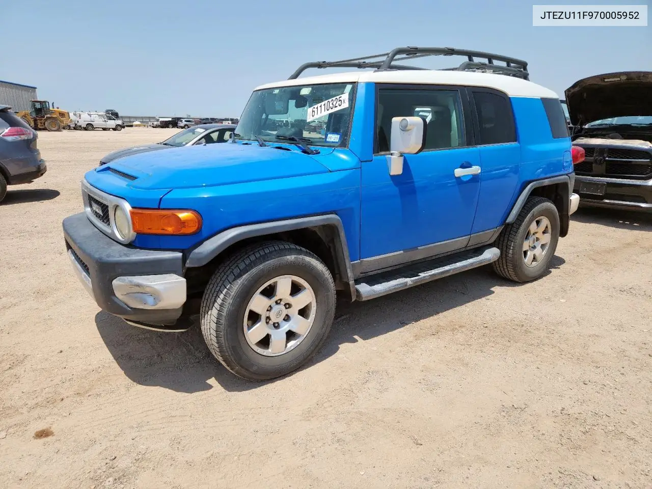2007 Toyota Fj Cruiser VIN: JTEZU11F970005952 Lot: 61110325