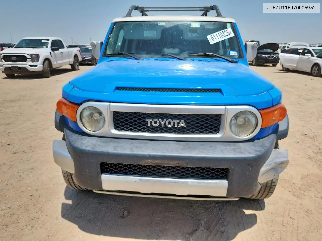 2007 Toyota Fj Cruiser VIN: JTEZU11F970005952 Lot: 61110325