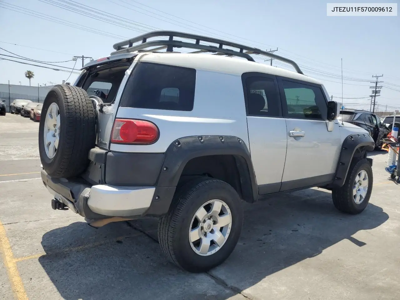 2007 Toyota Fj Cruiser VIN: JTEZU11F570009612 Lot: 61154405