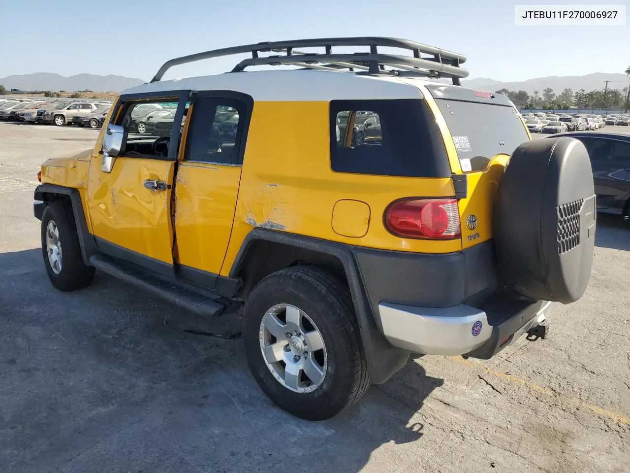 2007 Toyota Fj Cruiser VIN: JTEBU11F270006927 Lot: 61619525