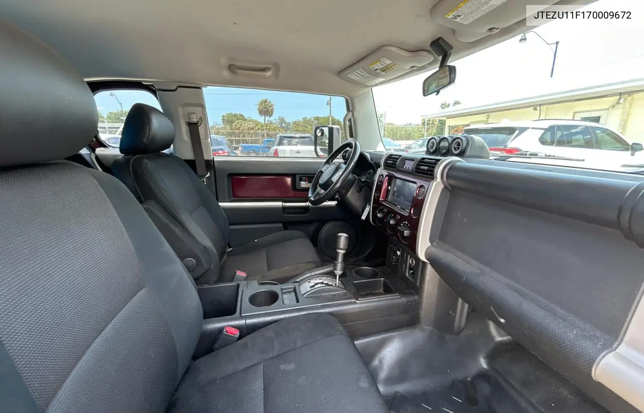 2007 Toyota Fj Cruiser VIN: JTEZU11F170009672 Lot: 61978025