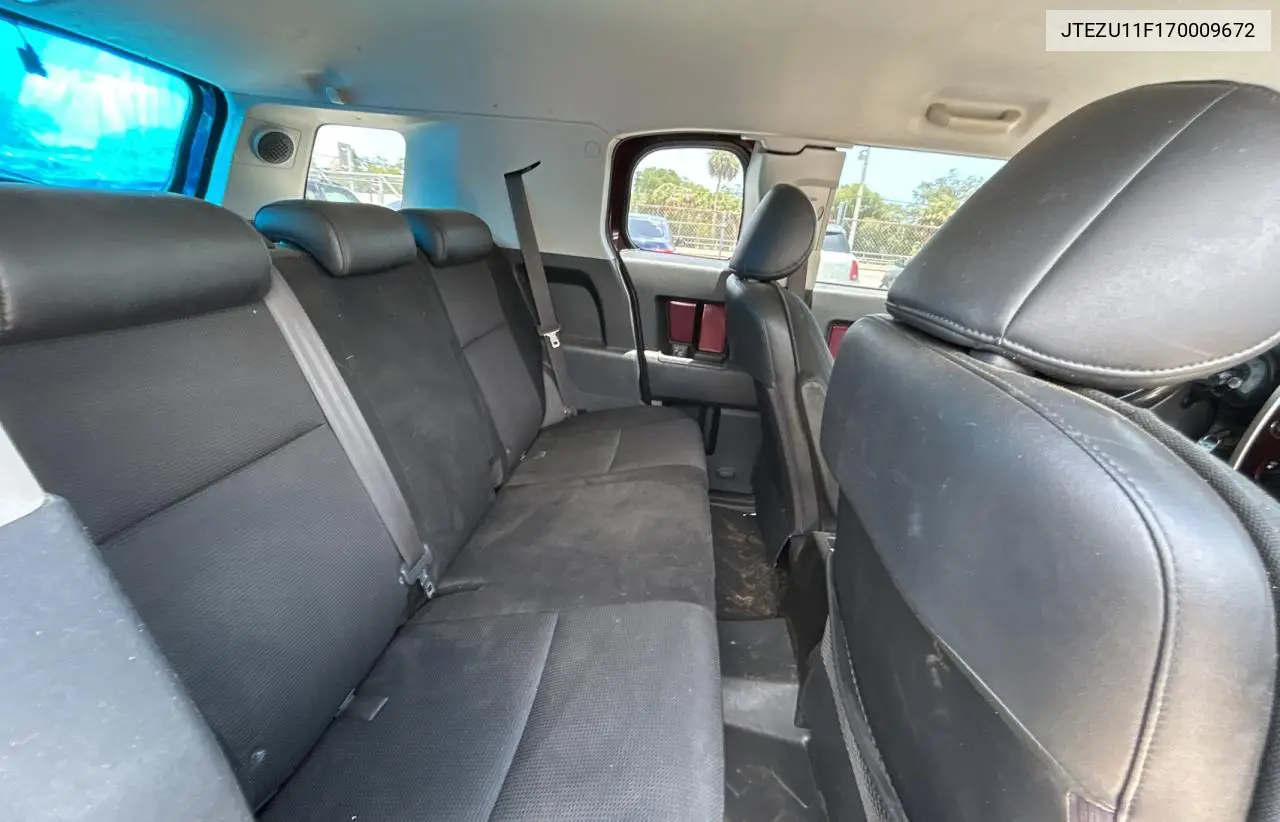 2007 Toyota Fj Cruiser VIN: JTEZU11F170009672 Lot: 61978025
