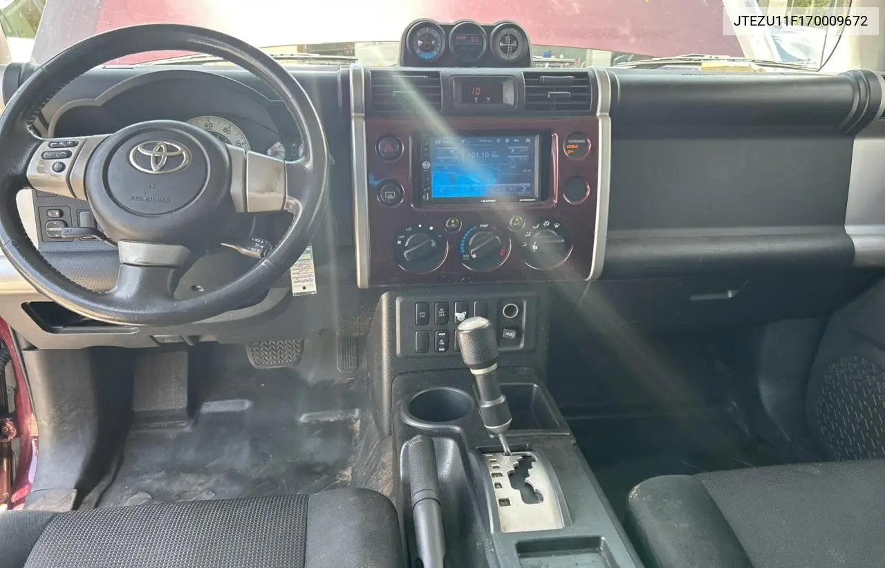 2007 Toyota Fj Cruiser VIN: JTEZU11F170009672 Lot: 61978025