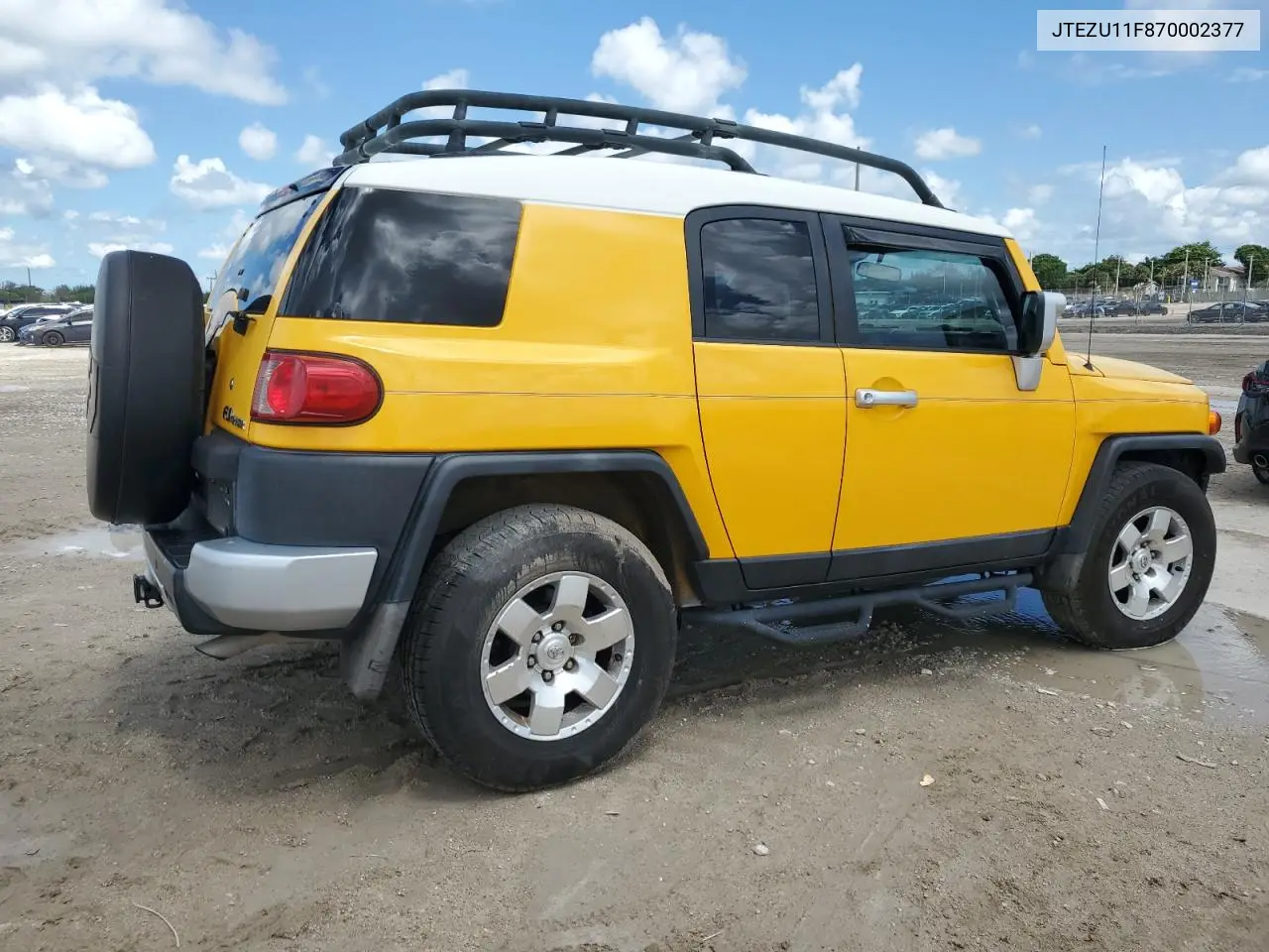 2007 Toyota Fj Cruiser VIN: JTEZU11F870002377 Lot: 61998145