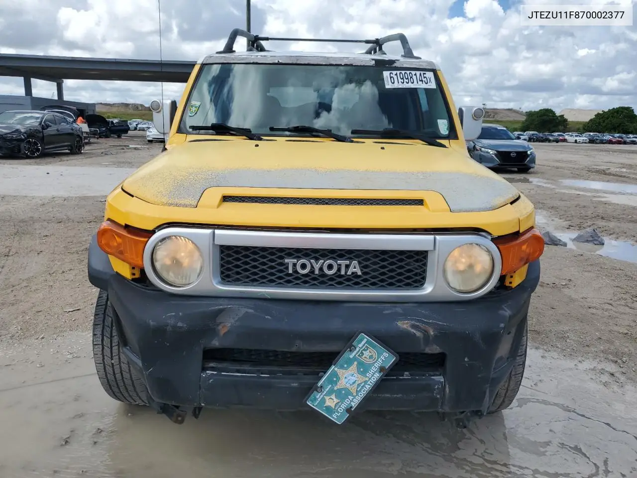 2007 Toyota Fj Cruiser VIN: JTEZU11F870002377 Lot: 61998145