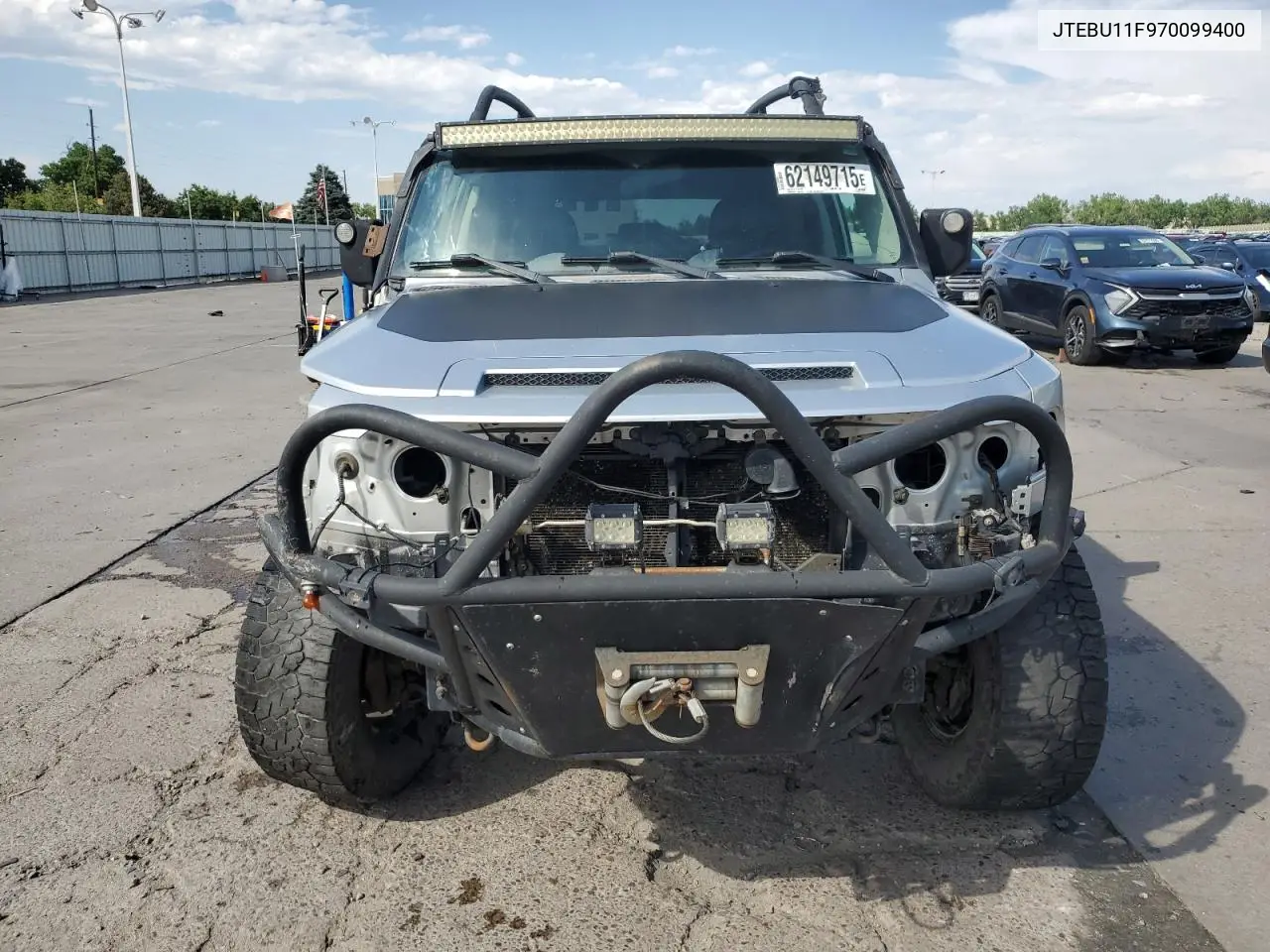 2007 Toyota Fj Cruiser VIN: JTEBU11F970099400 Lot: 62149715