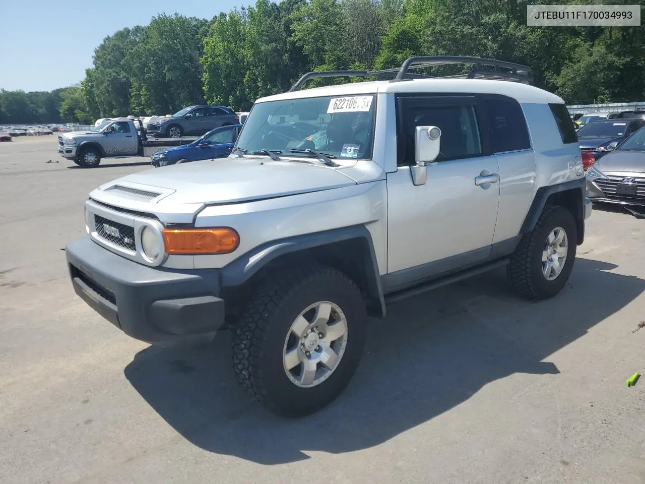 2007 Toyota Fj Cruiser VIN: JTEBU11F170034993 Lot: 62210675