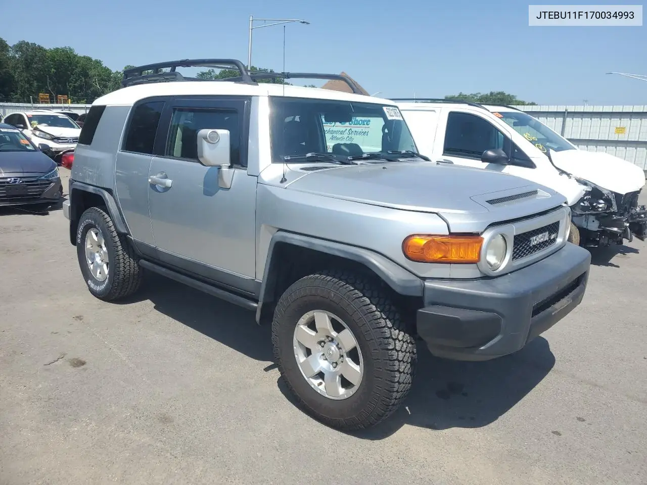 2007 Toyota Fj Cruiser VIN: JTEBU11F170034993 Lot: 62210675