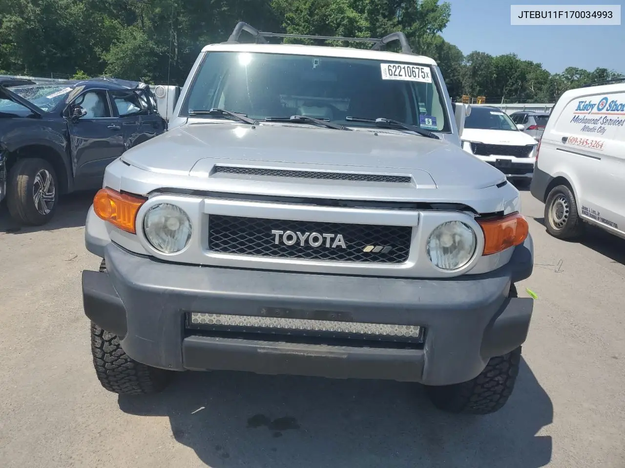 2007 Toyota Fj Cruiser VIN: JTEBU11F170034993 Lot: 62210675