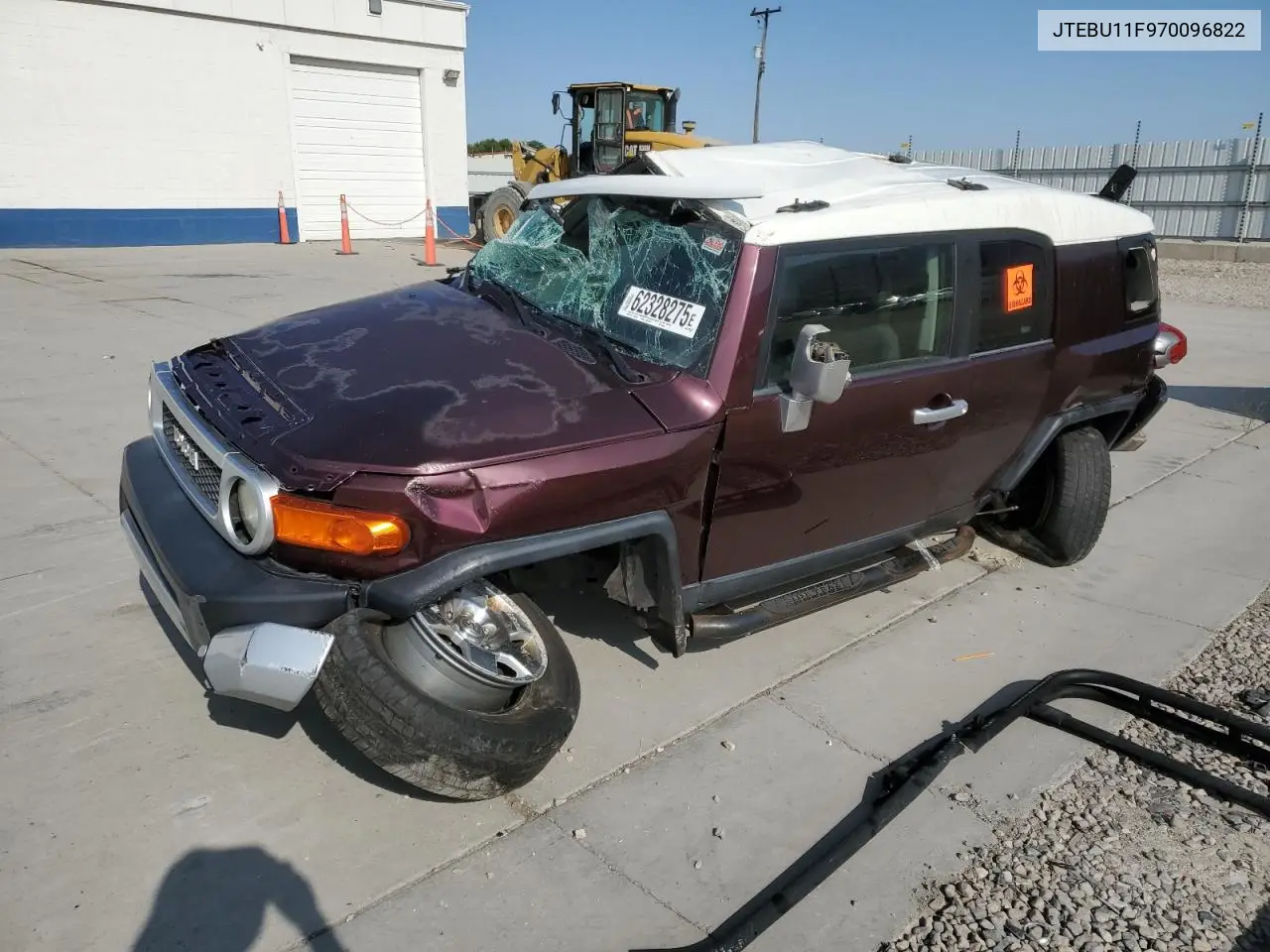 2007 Toyota Fj Cruiser VIN: JTEBU11F970096822 Lot: 62328275